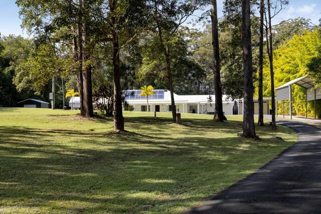 The 100-metre sealed driveway
